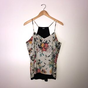 Reversible Racerback Floral/Black Tank